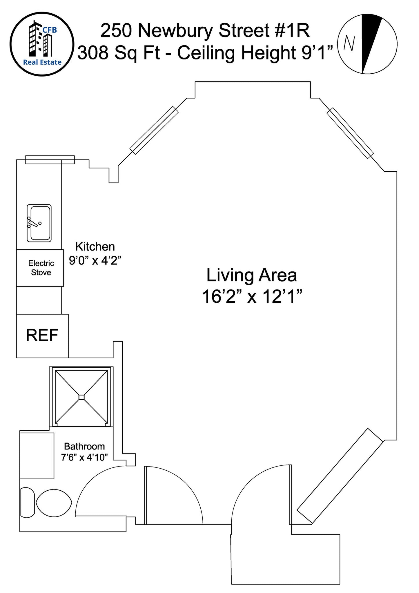 $2,600 / 308ft2 - ➽Beautiful Back Bay Studio Available Now! (Back Bay)