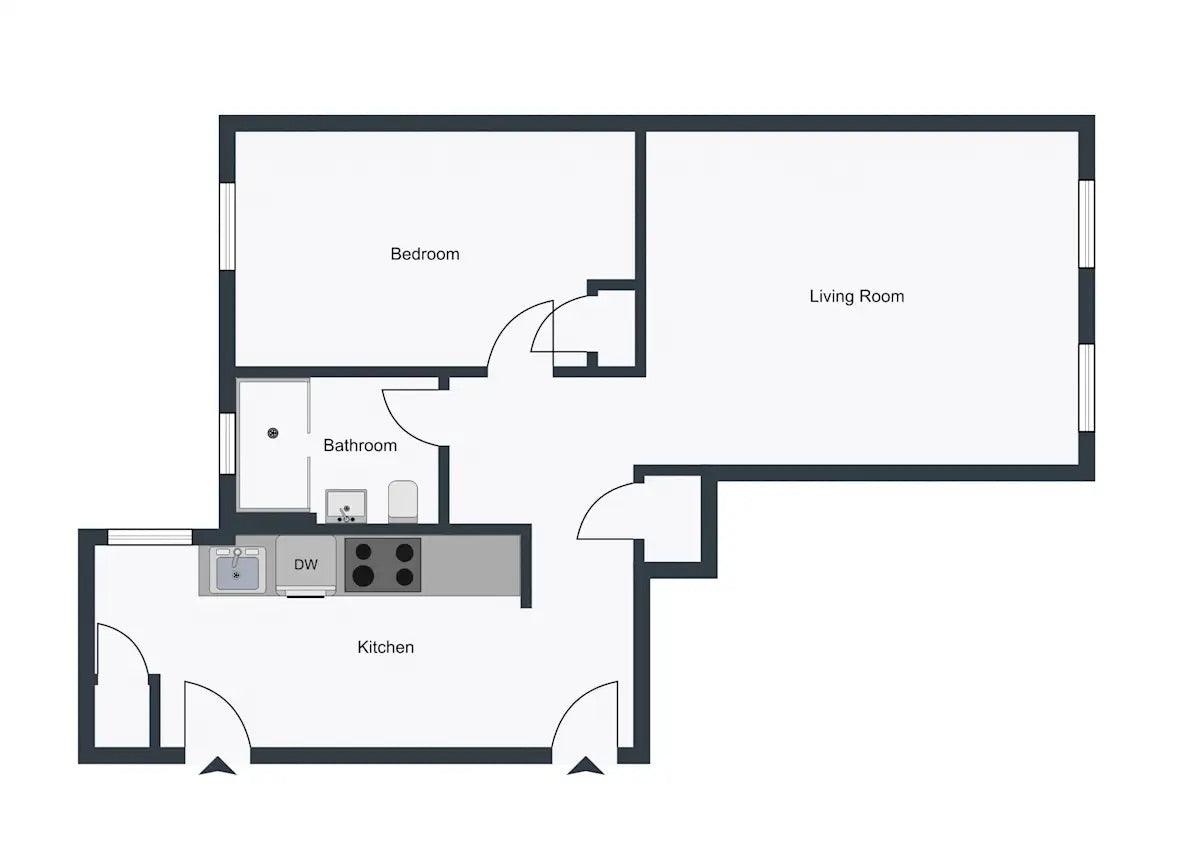 APPLICATION PENDING $2,385 / 1br - 495ft2 - ➽Chic Brighton 1 Bedroom Available Now! No Fee! HT & HW Included! (Brighton)