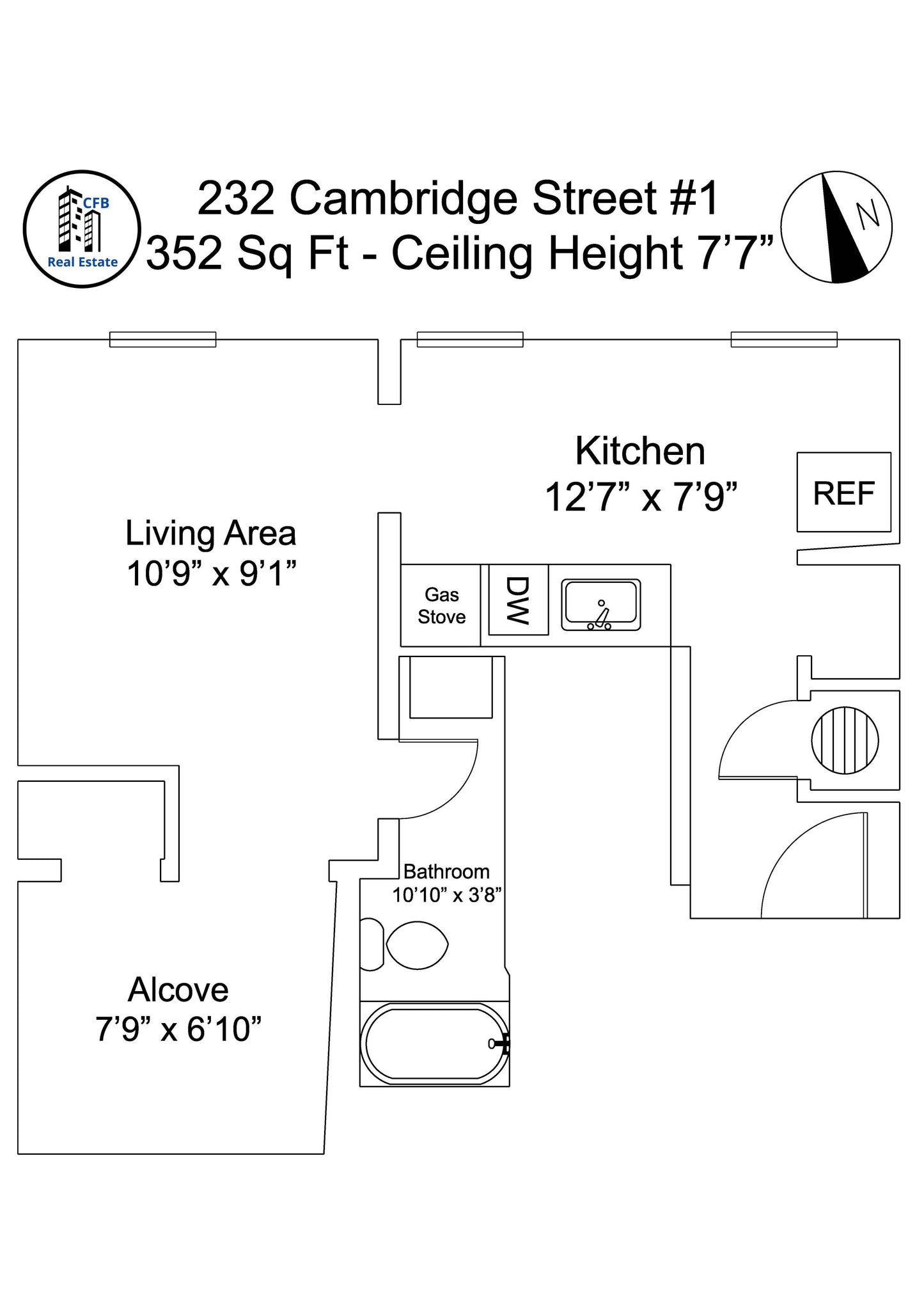 APPLICATION PENDING $2,350 / 352ft2 - ➼Cozy Beacon Hill 2 Room Studio w/No Fee! Available 9/1! (Beacon Hill)