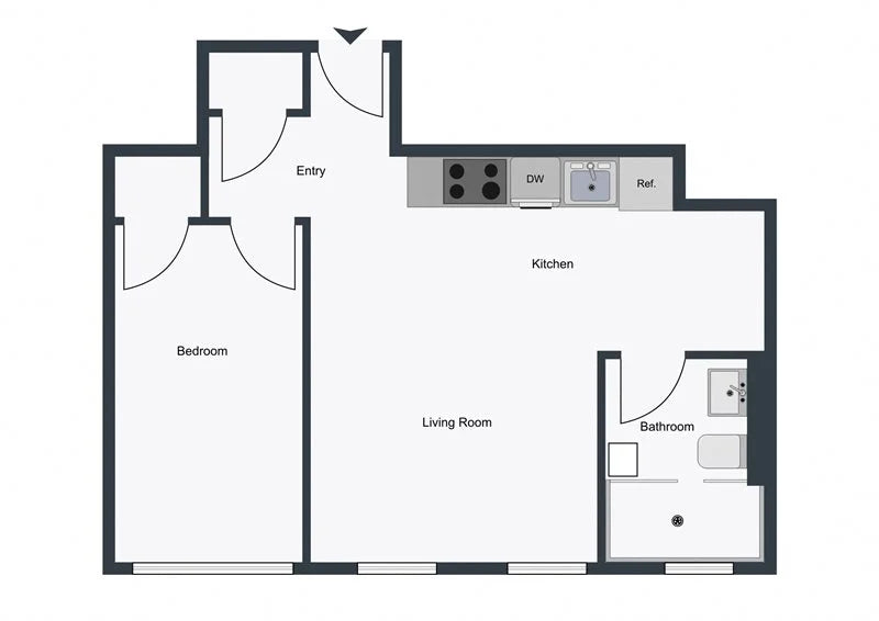 $2,650 / 1br - 430ft2 - ➽Comfy Brighton 1 Bedroom Available March! HT & HW Included! (Brighton)