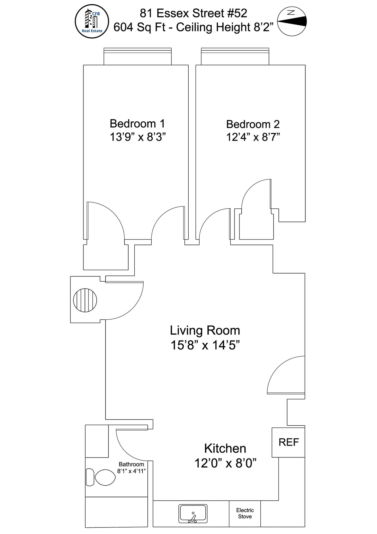 $3,595 / 1br - 604ft2 - ➽Airy Chinatown 2 Bedroom Available 9/1! Pet-Friendly! (Chinatown)