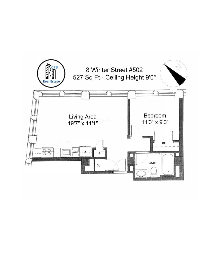 $3,400 / 1br - 527ft2 - ➽Beautiful Midtown 1 Bedroom Available September! Pet-Friendly! (Midtown)