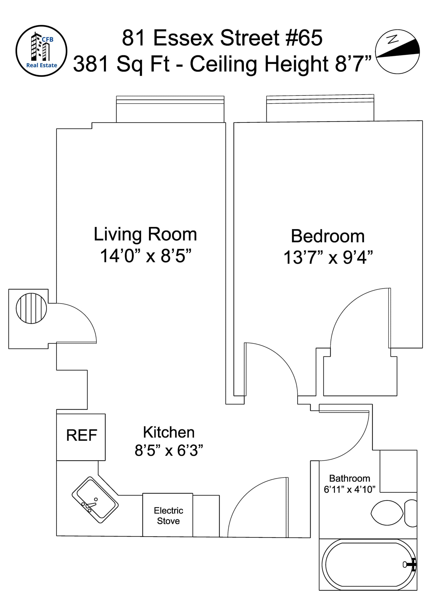 $2,650 / 1br - 381ft2 - ➽Quaint Chinatown 1 Bedroom Available July! (Chinatown)