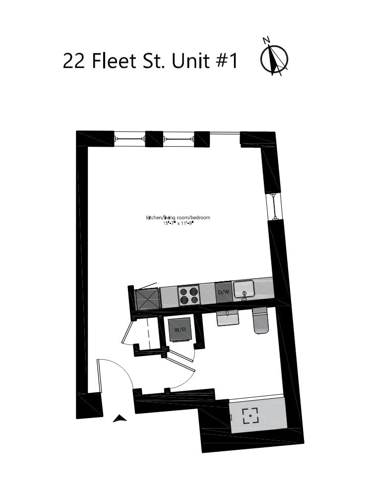 $2,385 / 460ft2 - ➽Cozy Brand New North End Studio Available Now! No Fee! (North End)