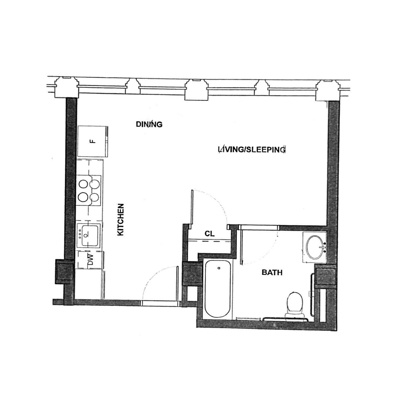 $2,800 / 368ft2 - ➽Chic Midtown Studio Available May! Pet-Friendly! (Midtown)